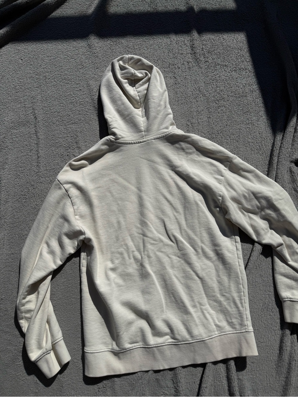 H&M Cream Men's Hooded Sweatshirt - Picture 3 of 4